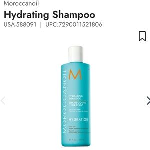 Moroccanoil Hydrating Shampoo - Blue and White